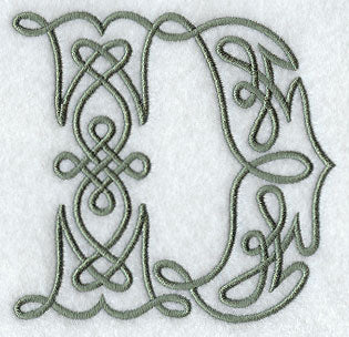 Celtic Knotwork Letter D - 5 Inch
