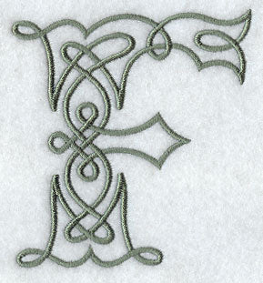 Celtic Knotwork Letter F - 5 Inch