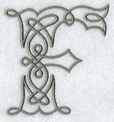Celtic Knotwork Letter F - 5 Inch