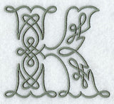 Celtic Knotwork Letter K - 5 Inch