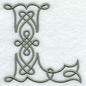 Celtic Knotwork Letter L - 5 Inch
