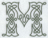 Celtic Knotwork Letter M - 5 Inch
