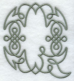 Celtic Knotwork Letter Q - 5 Inch