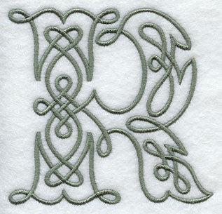 Celtic Knotwork Letter R - 5 Inch
