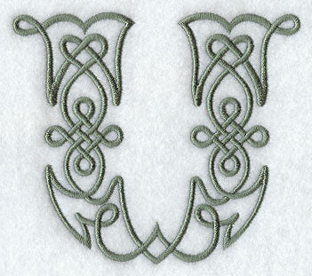 Celtic Knotwork Letter U - 5 Inch