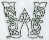 Celtic Knotwork Letter W - 5 Inch