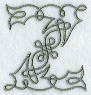 Celtic Knotwork Letter Z - 5 Inch