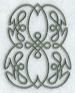 Celtic Knotwork Number 8 - 5 Inch