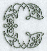 Celtic Knotwork Letter C - 5 Inch