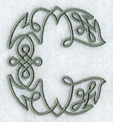 Celtic Knotwork Letter C - 5 Inch
