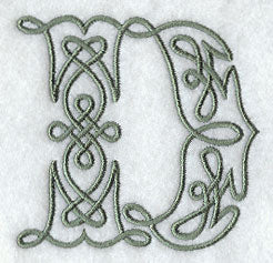 Celtic Knotwork Letter D - 5 Inch