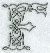 Celtic Knotwork Letter F - 5 Inch