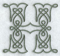 Celtic Knotwork Letter H - 5 Inch