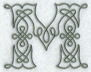 Celtic Knotwork Letter M - 5 Inch