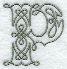 Celtic Knotwork Letter P - 5 Inch