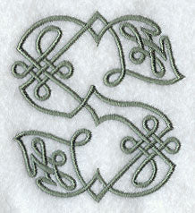 Celtic Knotwork Letter S - 5 Inch