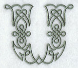 Celtic Knotwork Letter U - 5 Inch