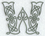 Celtic Knotwork Letter W - 5 Inch