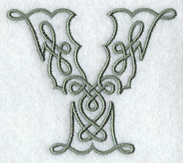 Celtic Knotwork Letter Y - 5 Inch