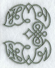 Celtic Knotwork Number 3 - 5 Inch