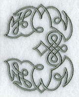 Celtic Knotwork Number 3 - 5 Inch