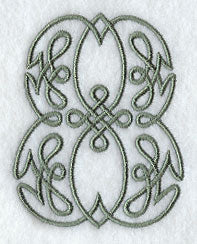 Celtic Knotwork Number 8 - 5 Inch