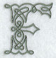 Celtic Knotwork Letter F - 5 Inch