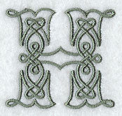 Celtic Knotwork Letter H - 5 Inch