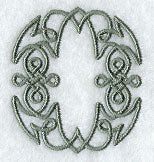 Celtic Knotwork Letter O - 5 Inch