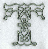 Celtic Knotwork Letter T - 5 Inch