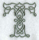 Celtic Knotwork Letter T - 5 Inch