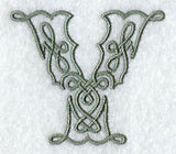 Celtic Knotwork Letter Y - 5 Inch