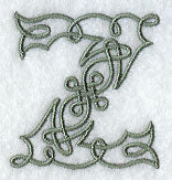 Celtic Knotwork Letter Z - 5 Inch