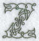 Celtic Knotwork Letter Z - 5 Inch