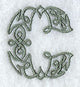 Celtic Knotwork Letter C - 5 Inch