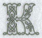 Celtic Knotwork Letter K - 5 Inch