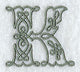 Celtic Knotwork Letter K - 5 Inch