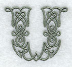 Celtic Knotwork Letter U - 5 Inch