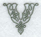 Celtic Knotwork Letter V - 5 Inch
