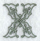 Celtic Knotwork Letter X - 5 Inch