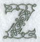 Celtic Knotwork Letter Z - 5 Inch