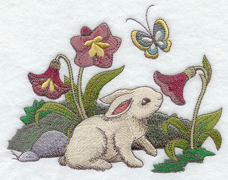 Bunny and Flowers