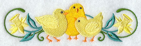 Chick and Daffodil Border
