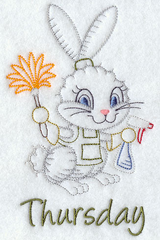 Spring Cleaning Bunny on Thursday