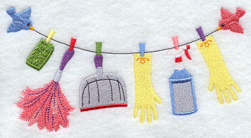 Spring Cleaning Clothesline