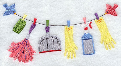 Spring Cleaning Clothesline