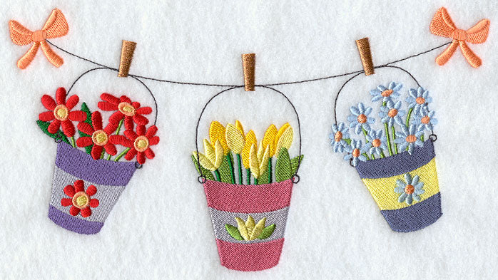 Fresh Flowers Clothesline