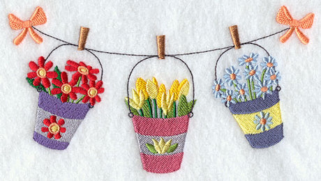 Fresh Flowers Clothesline