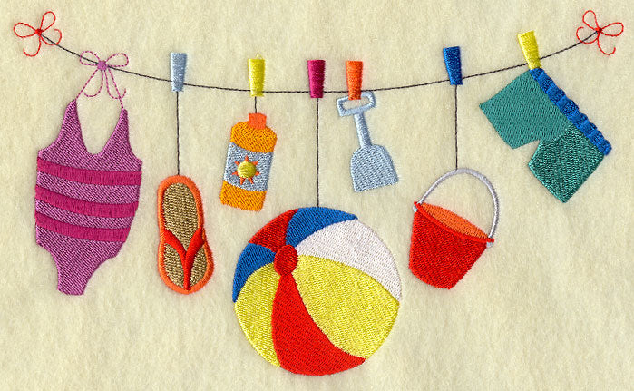 Beach Time Clothesline