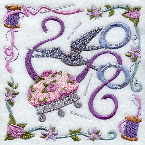 Scissors and Ribbon Collage